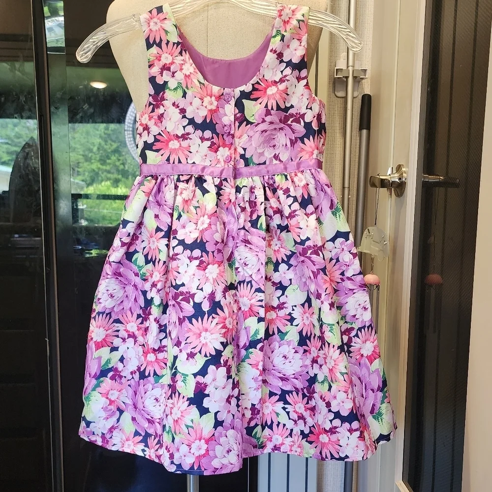Gymboree Floral Kids Dress in Pink and Purple